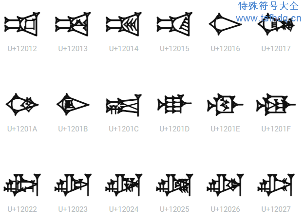 楔形文字符号