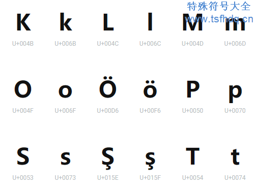 土耳其字母