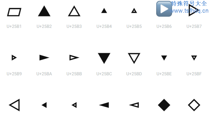 几何特殊符号大全