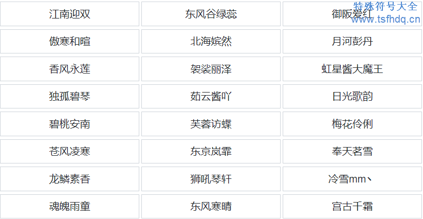 cp男女昵称